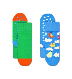 Skarpetki dziecięce Happy Socks Kids Antislip 2-pak Cloudy Fruit P001487